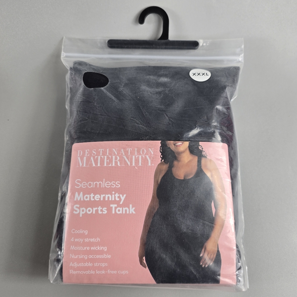 Destination Maternity Black Sports Tank Size XXXL